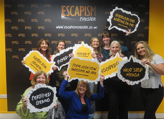 The staff of Beehive Healthcare at Escapism Chester