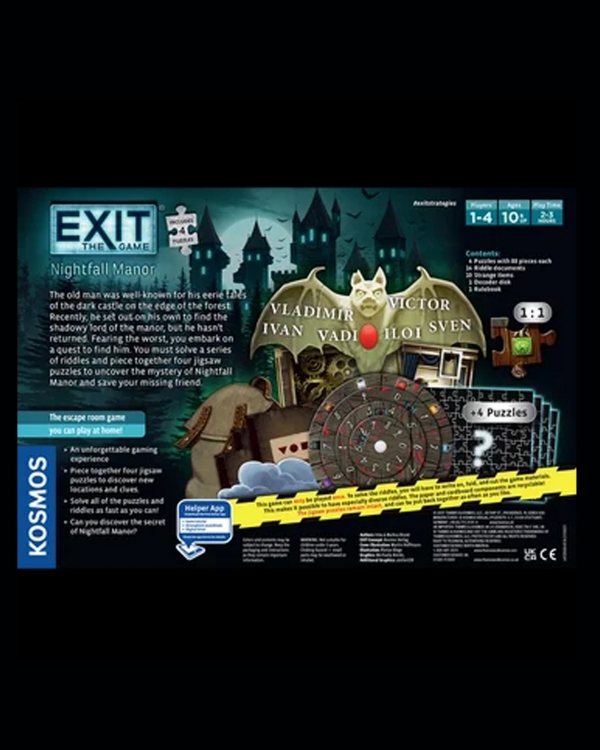 EXIT Puzzle - Nightfall Manor